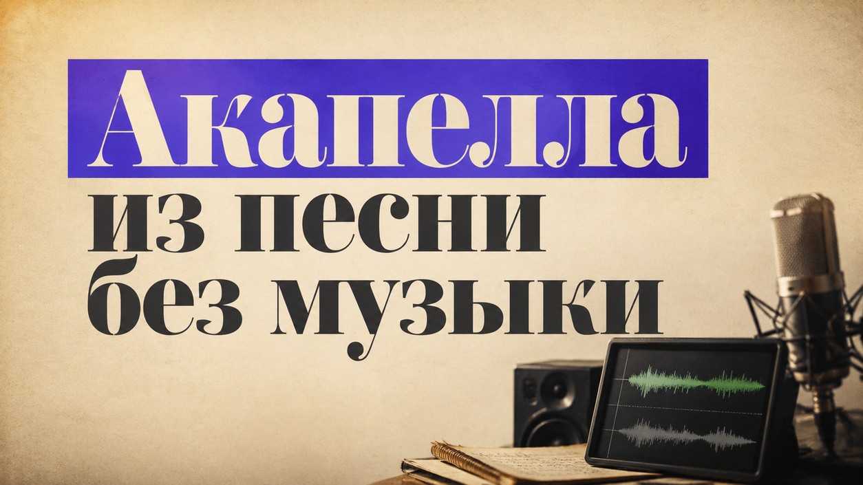 Акапелла из песни: как получить чистый вокал без музыки