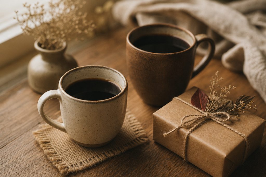 Нейтральные подарки: кофе, книга и подарочный сертификат