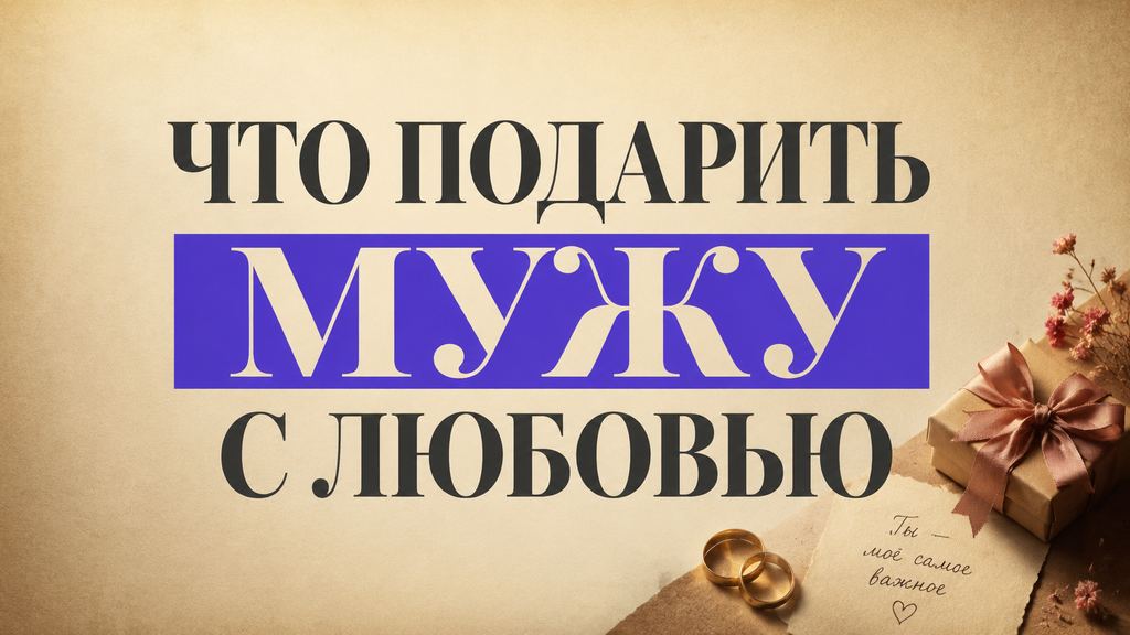Что подарить мужу на день рождения: идеи с душой