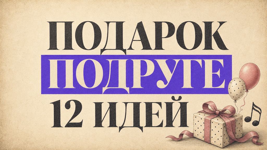 Что подарить подруге на день рождения: 12 идей