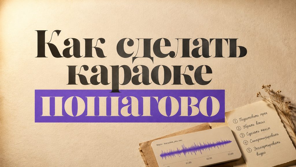 Как сделать караоке: пошаговая инструкция на 2026 год