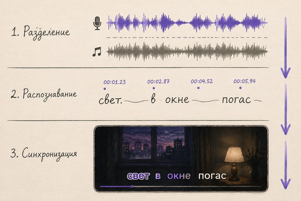 Три слоя работы нейросети: разделение, распознавание, синхронизация