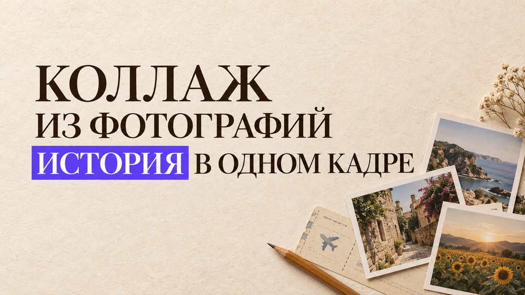 Коллаж из фотографий: как собрать историю, а не просто сетку картинок