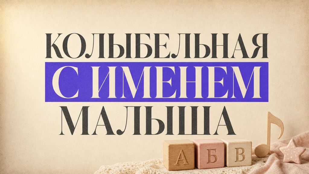 Колыбельная с именем ребёнка: сделать персональную