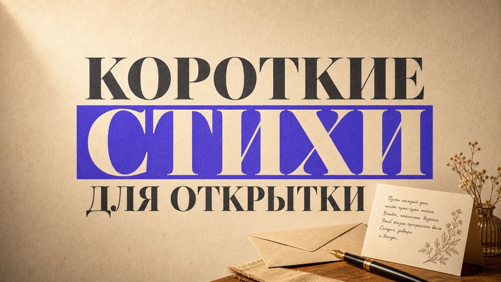 Короткие стихи на день рождения: для открытки и смс