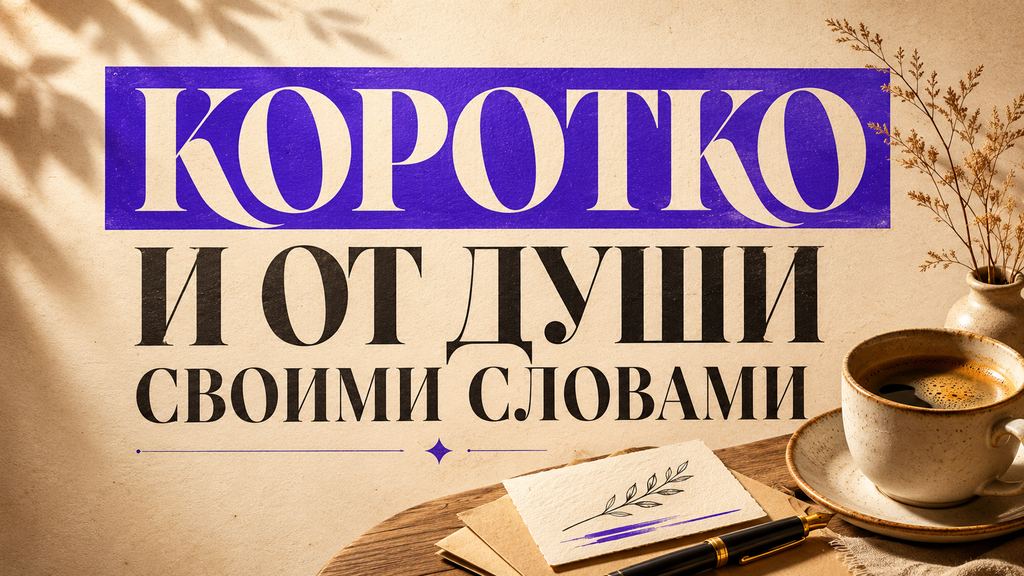 Короткое поздравление с днём рождения своими словами