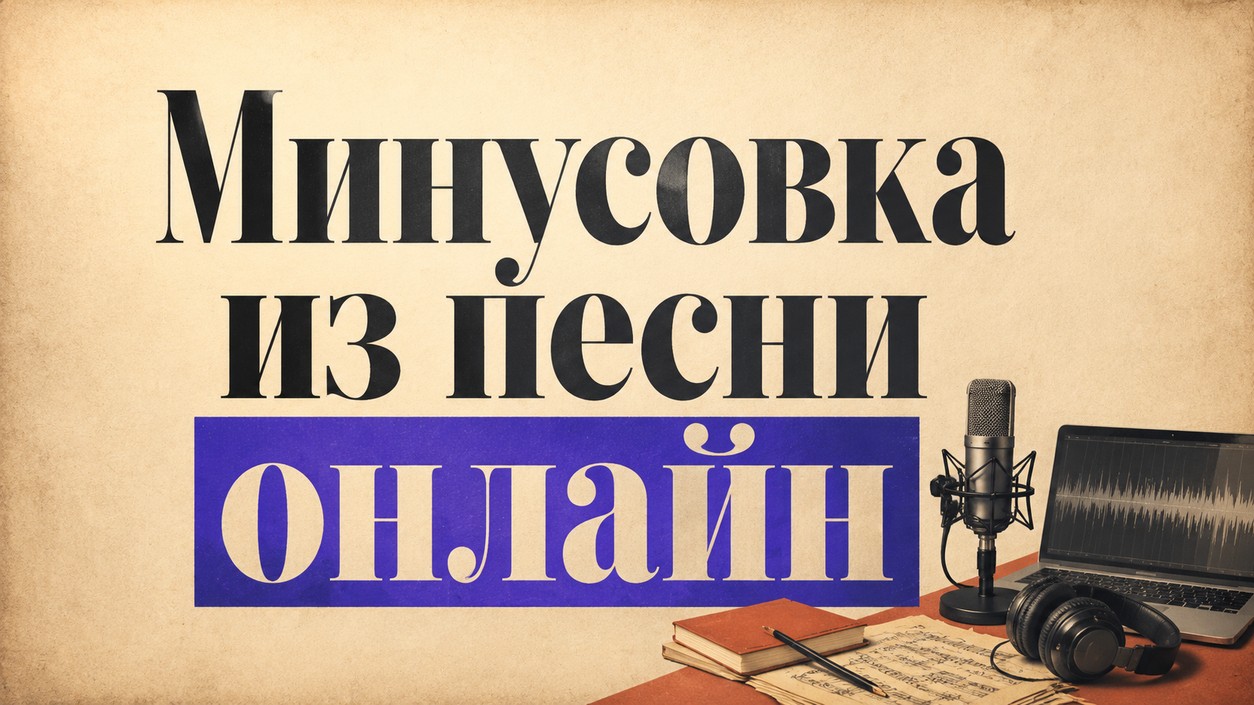 Минусовка из песни онлайн — как сделать за пару минут