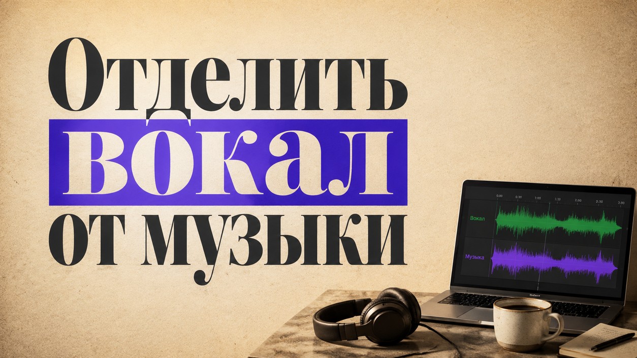 Отделить вокал от музыки — как разделить трек на стемы
