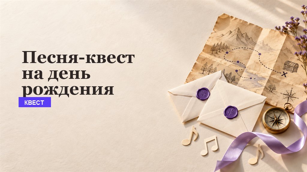 Песня-квест на день рождения: необычное поздравление с подсказками