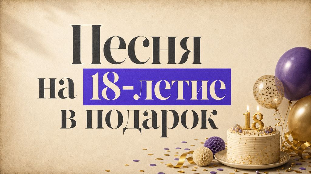 Песня на день рождения 18 лет: 5 сценариев и готовые промпты