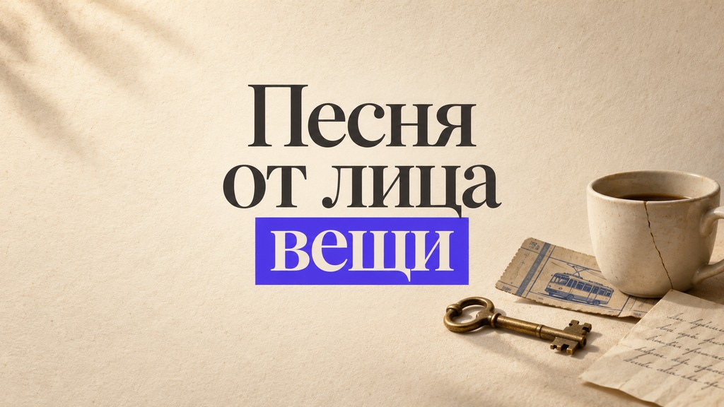 Песня от лица вещи: как предмет становится рассказчиком