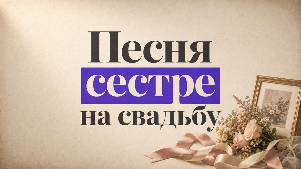 Песня сестре на свадьбу: 5 сценариев и готовые промпты