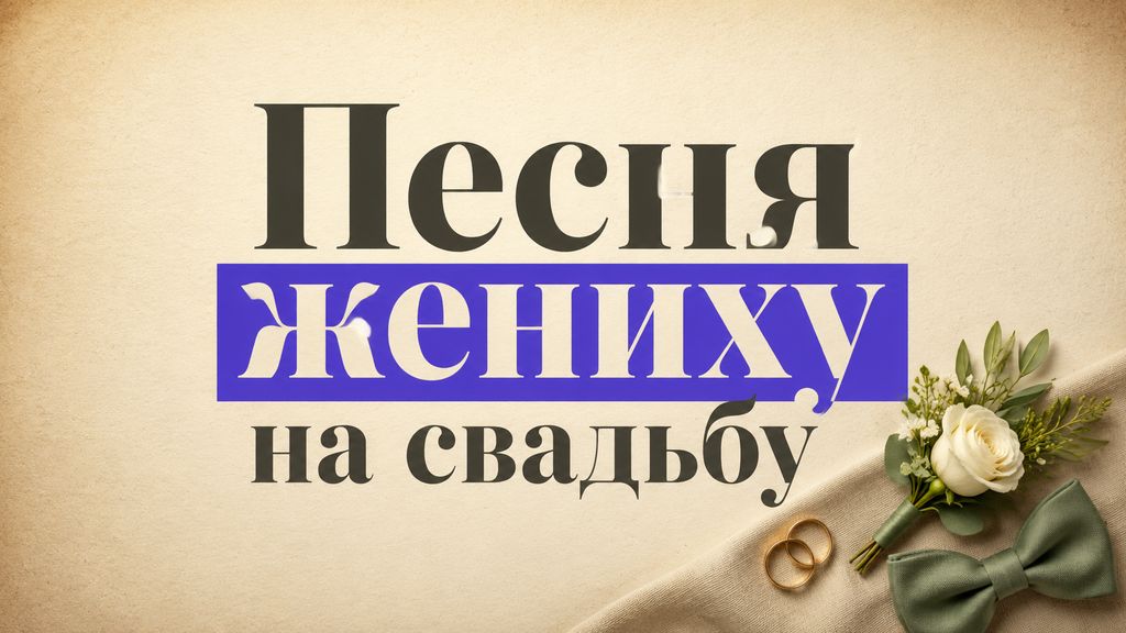 Песня жениху на свадьбу: 5 сценариев и готовые промпты