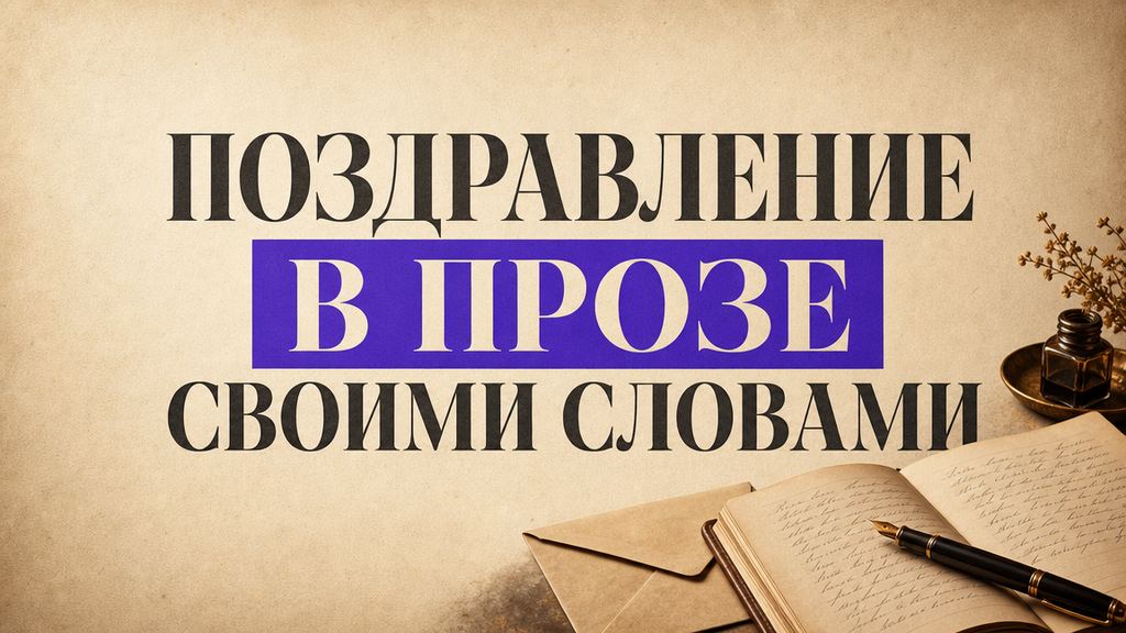 Поздравление с днём рождения в прозе своими словами