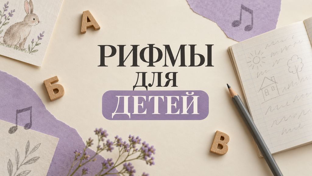 Рифмы для детей: игры со словами и первые стихи