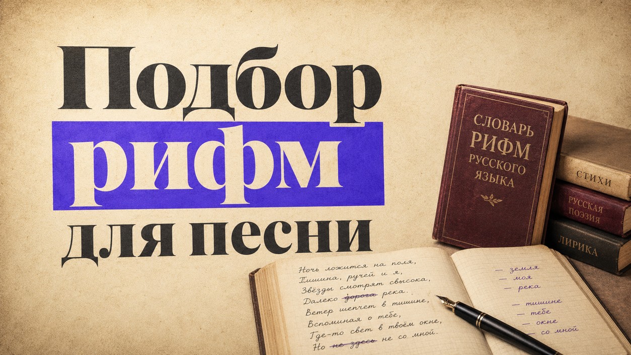 Рифмы для песни онлайн: гайд, 8 таблиц и нейросеть в помощь