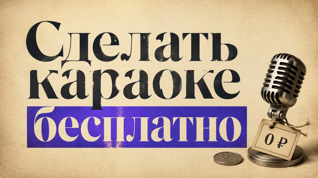 Сделать караоке бесплатно: где правда, а где маркетинг
