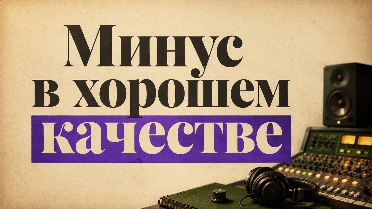 Сделать минус в хорошем качестве — что влияет на чистоту