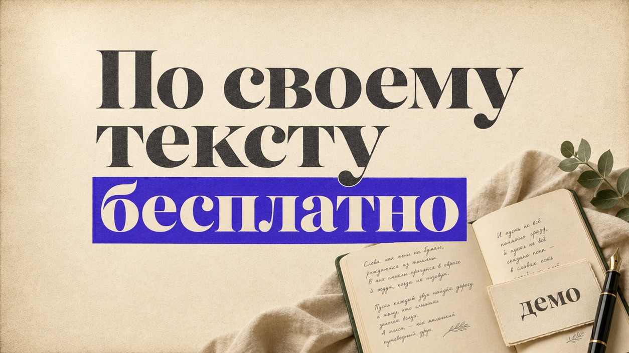 Сгенерировать песню по тексту бесплатно: гайд для тех, у кого уже есть слова