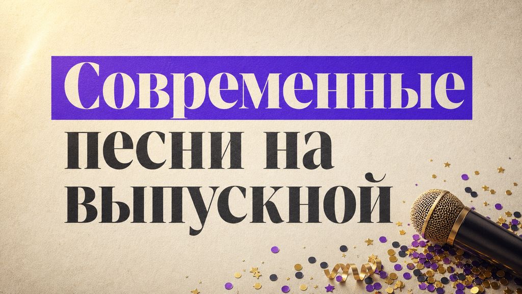 Современные песни на выпускной 2026: поп, рэп и своя песня про класс