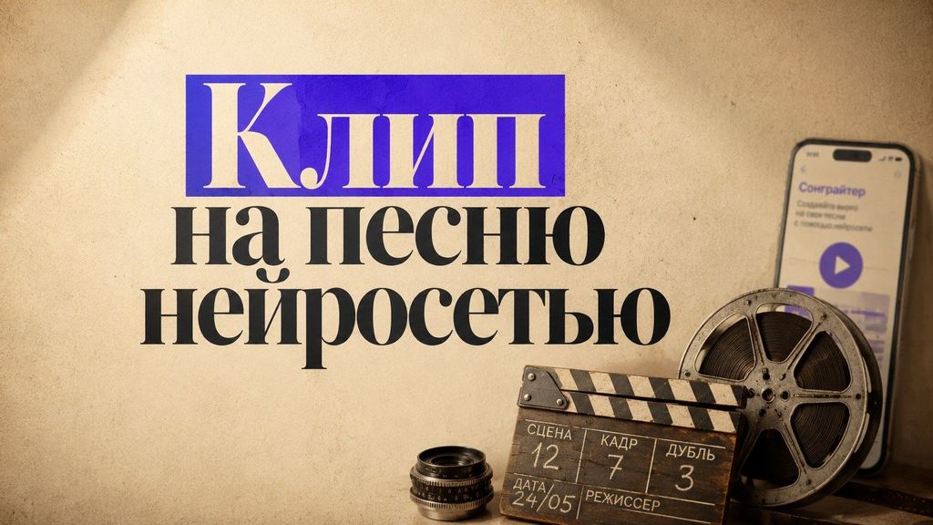 Создать клип на песню нейросетью: 4 формата от 14 ₽