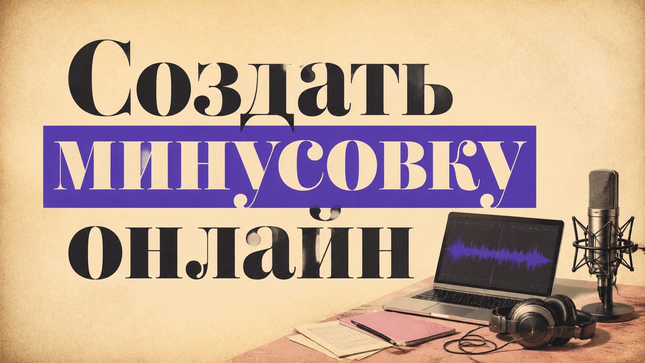 Создать минусовку онлайн — пошаговый гайд для каверов