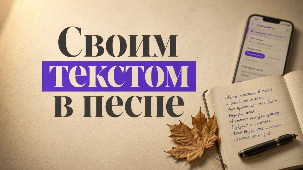 Создать песню нейросетью со своим текстом: как подготовить стихи и записать вокал
