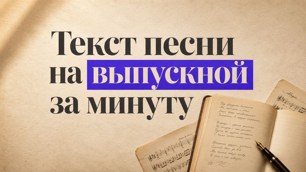 Текст песни на выпускной 2026: написать самому или сгенерировать нейросетью