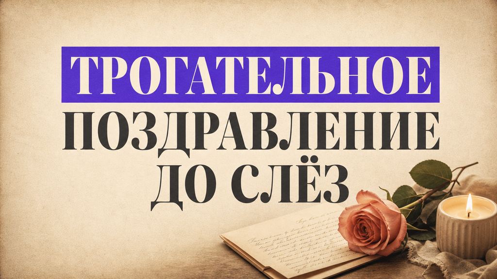 Трогательное поздравление с днём рождения от души