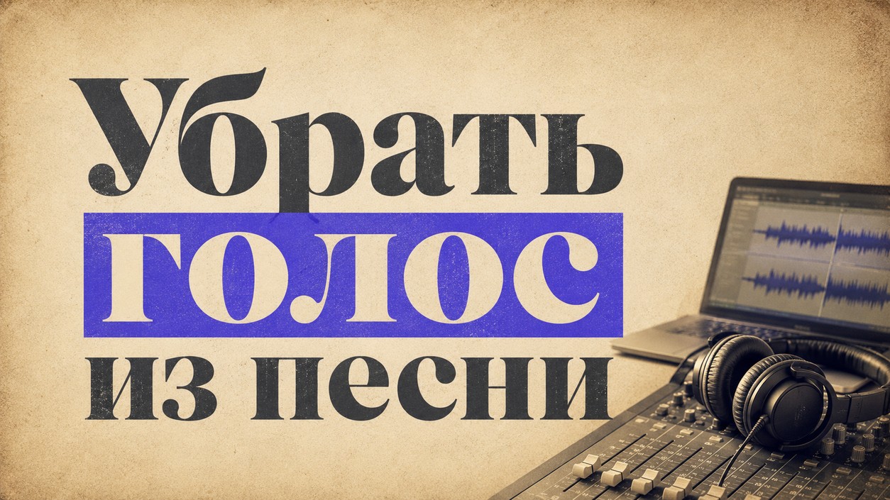 Как убрать голос из песни — 3 способа и инструкция