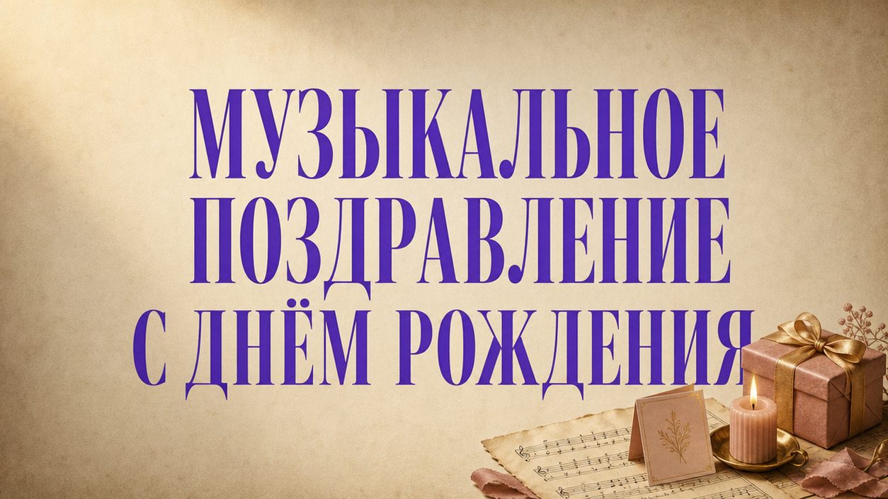 Музыкальное поздравление с днём рождения