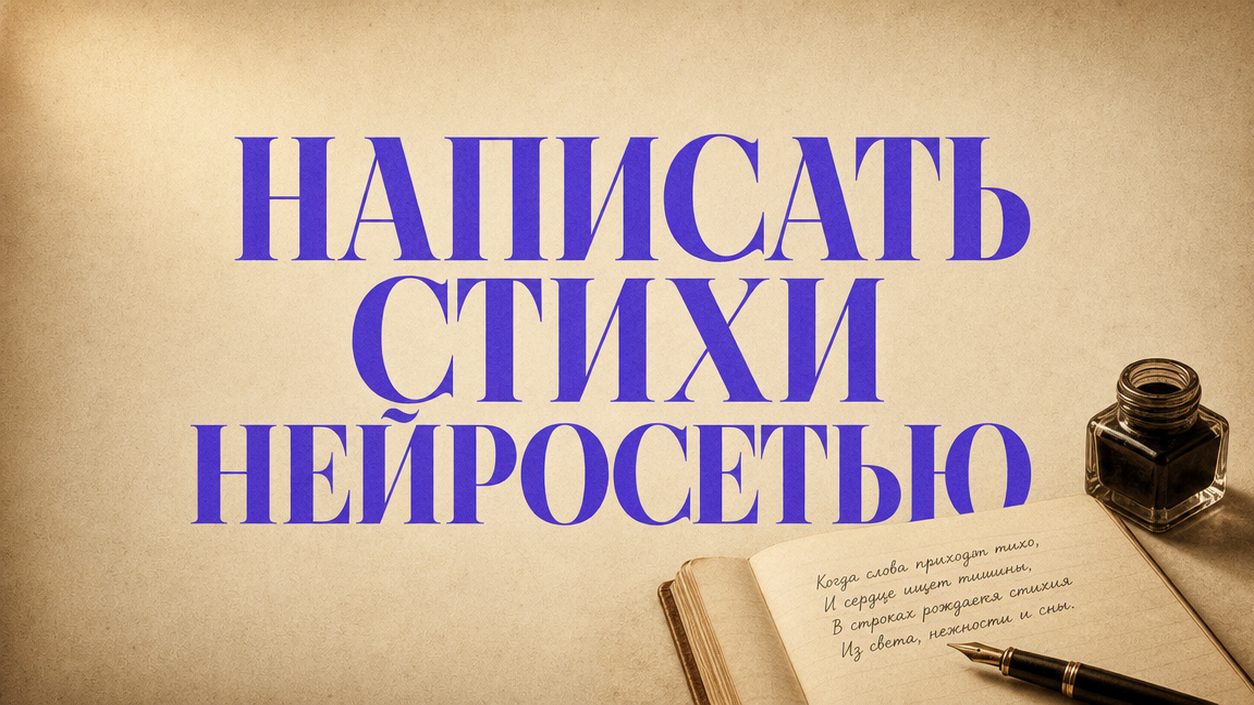 Написать стихи нейросетью