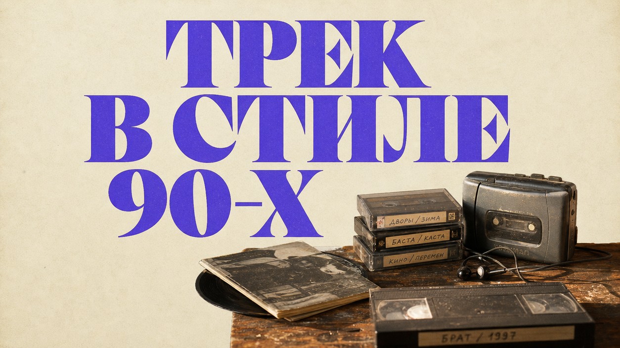 AI-трек в стиле 90-х — кассетный звук за 5 минут