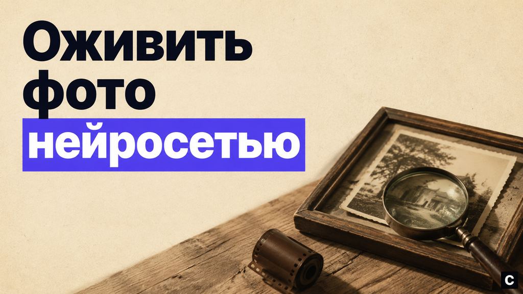 Оживить фото нейросетью в Сонграйтере
