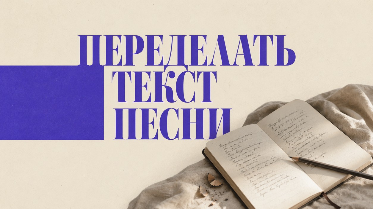 Переделать текст песни нейросетью в Сонграйтере